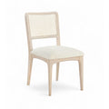  Color_Cream -- Atrium Cream Vegan Leather Upholstered Dining Chair IMAGE 1
