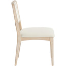 Color_Cream -- Atrium Cream Vegan Leather Upholstered Dining Chair IMAGE 4