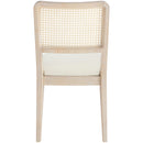  Color_Cream -- Atrium Cream Vegan Leather Upholstered Dining Chair IMAGE 5