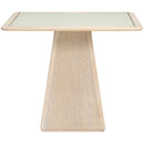  Color_Natural -- Meridian Square Atrium Dining Table with Pedestal Base IMAGE 2