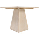  Color_Natural -- Meridian Square Atrium Dining Table with Pedestal Base IMAGE 4