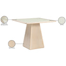  Color_Natural -- Meridian Square Atrium Dining Table with Pedestal Base IMAGE 9