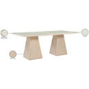  Color_Natural -- Meridian Atrium Dining Table with Pedestal Base IMAGE 10