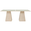  Color_Natural -- Meridian Atrium Dining Table with Pedestal Base IMAGE 2