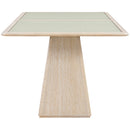  Color_Natural -- Meridian Atrium Dining Table with Pedestal Base IMAGE 3