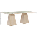  Color_Natural -- Meridian Atrium Dining Table with Pedestal Base IMAGE 9