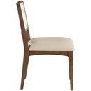  Meridian Atrium Beige Vegan Leather Upholstered Dining Chair IMAGE 4