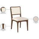  Color_Cream -- Atrium Cream Vegan Leather Upholstered Dining Chair IMAGE 11