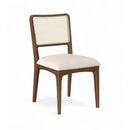  Color_Cream -- Atrium Cream Vegan Leather Upholstered Dining Chair IMAGE 1