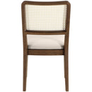  Color_Cream -- Atrium Cream Vegan Leather Upholstered Dining Chair IMAGE 5