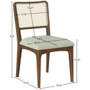  Color_Mint -- Atrium Mint Vegan Leather Upholstered Dining Chair IMAGE 10