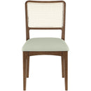 Meridian Atrium Mint Vegan Leather Upholstered Dining Chair IMAGE 3