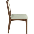  Meridian Atrium Mint Vegan Leather Upholstered Dining Chair IMAGE 4