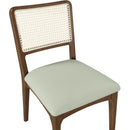  Meridian Atrium Mint Vegan Leather Upholstered Dining Chair IMAGE 6