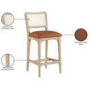  Color_Cognac -- Meridian Atrium Counter Height Stool IMAGE 11