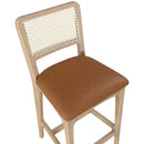  Color_Cognac -- Meridian Atrium Counter Height Stool IMAGE 6