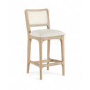  Color_Cream -- Atrium Cream Vegan Leather Upholstered Counter Stool IMAGE 1