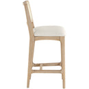  Color_Cream -- Atrium Cream Vegan Leather Upholstered Counter Stool IMAGE 4