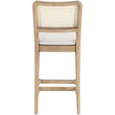  Color_Cream -- Atrium Cream Vegan Leather Upholstered Counter Stool IMAGE 5