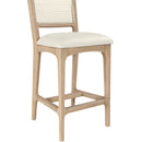  Color_Cream -- Atrium Cream Vegan Leather Upholstered Counter Stool IMAGE 7