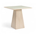  Color_Natural -- Meridian Square Atrium Counter Height Dining Table with Pedestal Base IMAGE 1