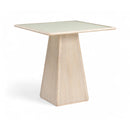  Color_Natural -- Meridian Square Atrium Counter Height Dining Table with Pedestal Base IMAGE 1