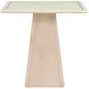  Color_Natural -- Meridian Square Atrium Counter Height Dining Table with Pedestal Base IMAGE 2