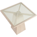  Color_Natural -- Meridian Square Atrium Counter Height Dining Table with Pedestal Base IMAGE 5