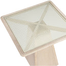  Color_Natural -- Meridian Square Atrium Counter Height Dining Table with Pedestal Base IMAGE 6