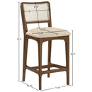  Color_Beige -- Meridian Atrium Counter Height Stool IMAGE 10