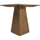  Color_Brown -- Atrium Brown Glass Top And Wood Base Counter Height Table IMAGE 4