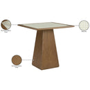 Color_Brown -- Atrium Brown Glass Top And Wood Base Counter Height Table IMAGE 9