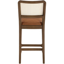  Color_Cognac -- Atrium Cognac Vegan Leather Upholstered Counter Stool IMAGE 5