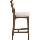  Color_Cream -- Atrium Cream Vegan Leather Upholstered Counter Stool IMAGE 4