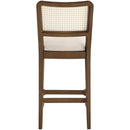  Color_Cream -- Atrium Cream Vegan Leather Upholstered Counter Stool IMAGE 5