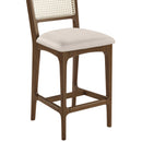  Color_Cream -- Atrium Cream Vegan Leather Upholstered Counter Stool IMAGE 7