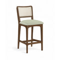  Color_Mint -- Atrium Mint Vegan Leather Upholstered Counter Stool IMAGE 1