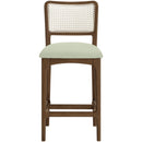  Color_Mint -- Atrium Mint Vegan Leather Upholstered Counter Stool IMAGE 2