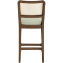  Meridian Atrium Mint Vegan Leather Upholstered Counter Stool IMAGE 5