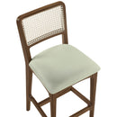  Color_Mint -- Atrium Mint Vegan Leather Upholstered Counter Stool IMAGE 6