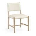  Color_Cream -- Andie Cream Vegan Leather Upholstered Dining Chair IMAGE 1