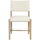  Color_Cream -- Andie Cream Vegan Leather Upholstered Dining Chair IMAGE 2