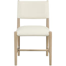  Meridian Andie Cream Vegan Leather Upholstered Dining Chair IMAGE 2