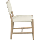  Color_Cream -- Andie Cream Vegan Leather Upholstered Dining Chair IMAGE 3