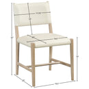  Color_Cream -- Andie Cream Vegan Leather Upholstered Dining Chair IMAGE 9