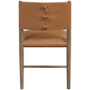  Meridian Andie Cognac Vegan Leather Upholstered Dining Chair IMAGE 4