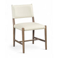  Color_Cream -- Andie Cream Vegan Leather Upholstered Dining Chair IMAGE 1