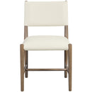  Meridian Andie Cream Vegan Leather Upholstered Dining Chair IMAGE 2