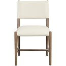  Color_Cream -- Andie Cream Vegan Leather Upholstered Dining Chair IMAGE 2