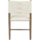  Color_Cream -- Andie Cream Vegan Leather Upholstered Dining Chair IMAGE 4